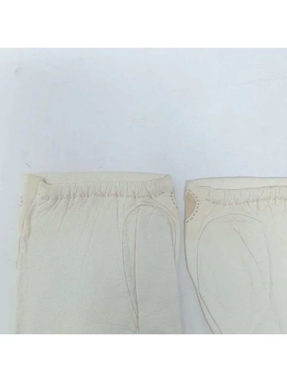 Vintage 60s Cream Gloves Leather 7 Lionel Le Grand Wrist France